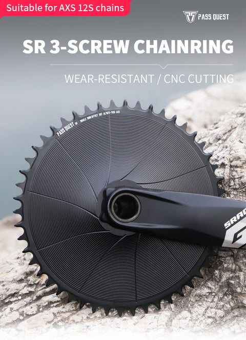 SRAM GXP/DUB ( 3mm offset) GRAVEL/ROAD Narrow Wide Chainring 40-56T AXS