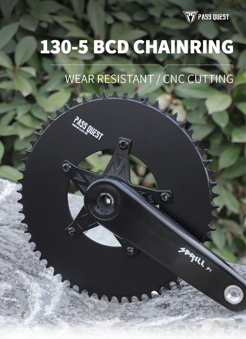 130BCD (5-bolt ) Round AERO Narrow Wide Chainring