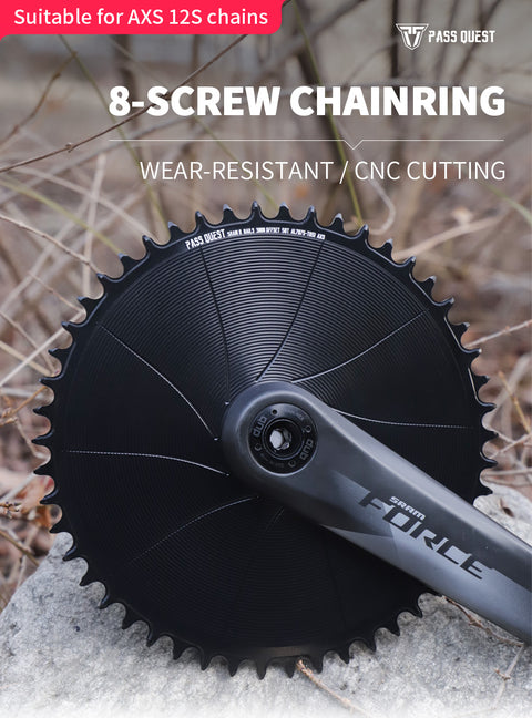 SRAM 8 Bolt ( 3mm offset) GRAVEL/ROAD AXS XX SL Narrow Wide Chainring