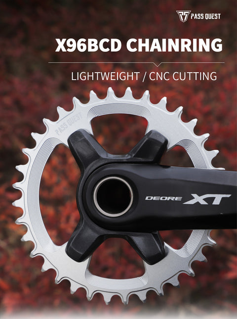 PASS QUEST Non-Standard 96BCD For Shimano Round Narrow Wide Chainring