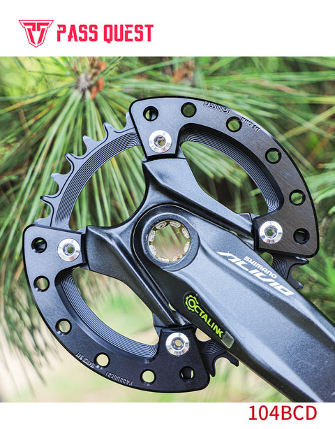 PASS QUEST Tooth guard for 104BCD M780 M610 670 street bicycle street climbing Dirt Bike MTB