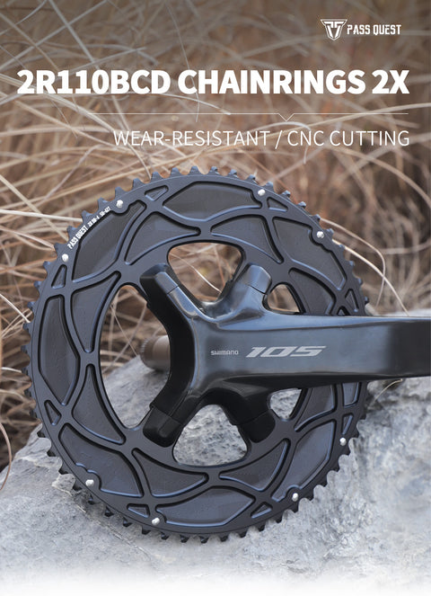 110BCD 2X R9200 R8100 R7100 Sprocket Crankshaft set Road Gravel bike