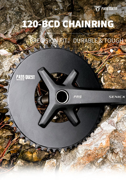SENICX X120BCD (4-bolt AERO) Round Narrow Wide Chainring