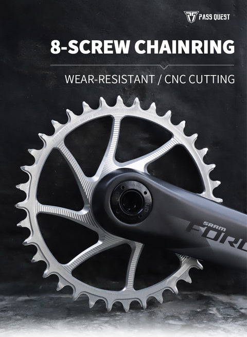 SRAM FORCE 8 Bolt ( 3mm offset) Mountain XX SL Narrow Wide Chainring 28-38T