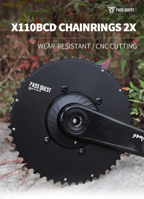 SHIMANO X110BCD 2X Sprocket AERO Road bike Gravel bike 11-12s