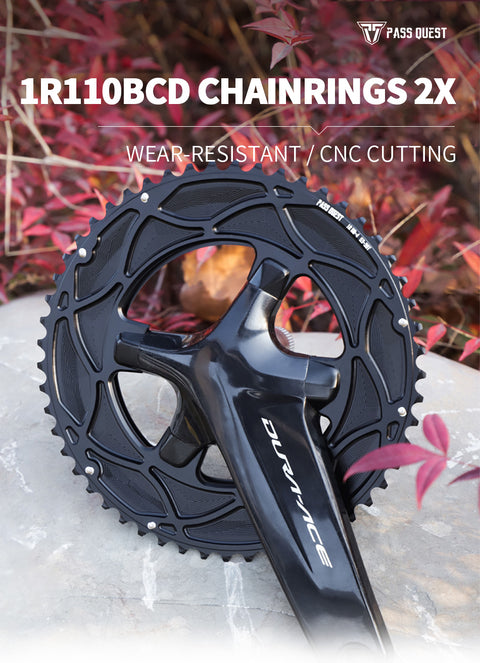 110BCD 2X R9100 R8000 R7000 Sprocket Crankshaft set Road Gravel bike