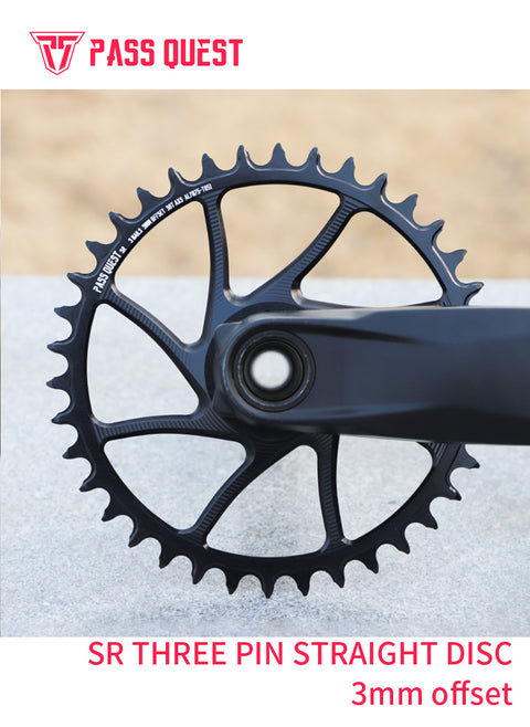 SRAM 3 Bolt (3mm offset) AXS Round Mountain Narrow Wide Chainring