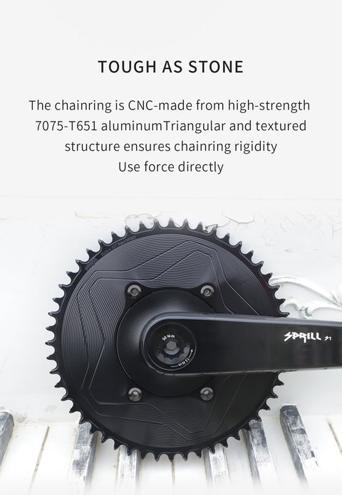 PASS QUEST SPRILL X110BCD 3mm offset(4-bolt AERO) Narrow Wide Chainring