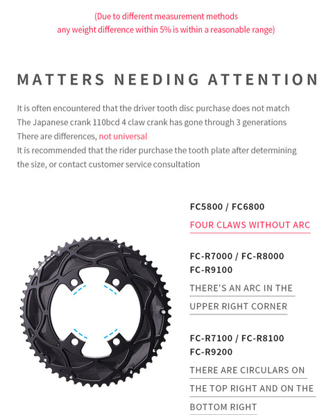 110BCD 2X X110BCD Sprocket Crankshaft set Road bike Gravel bike 11-12S