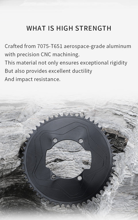 SRAM SRM 110BCD 3mm offset AERO Narrow Wide Chainring 46-58T