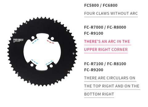 SHIMANO R110BCD 2X R9100 Sprocket AERO Road bike Gravel bike