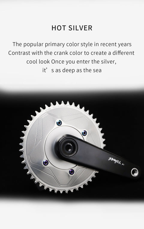 PASS QUEST SPRILL X110BCD 3mm offset(4-bolt AERO) Narrow Wide Chainring