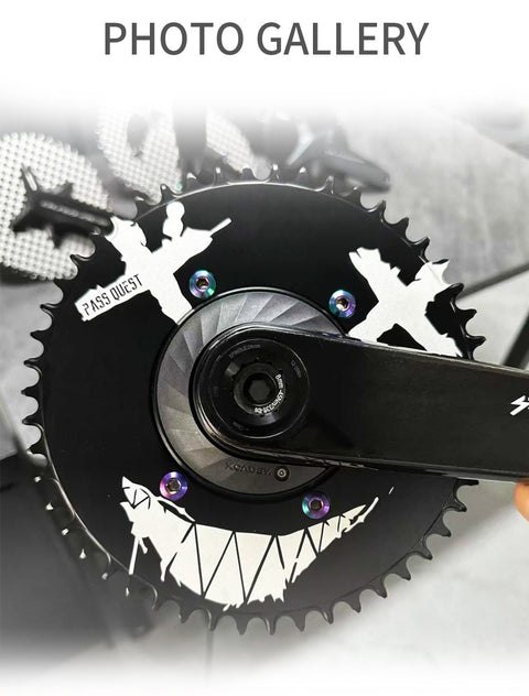 SHIMANO 110BCD (4-bolt ) Checkerboard Narrow Wide Chainring