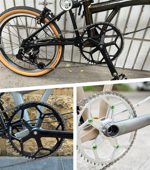 130BCD (5-bolt) Round Hollow Narrow Wide Chainring