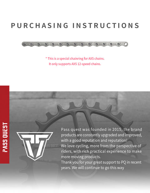 SRAM 8 Bolt ( 3mm offset) GRAVEL/ROAD AXS XX SL Narrow Wide Chainring