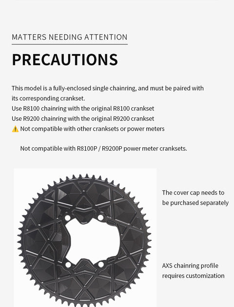 SHIMANO 110BCD R9200 R8100 High strength AERO Narrow Wide Chainring