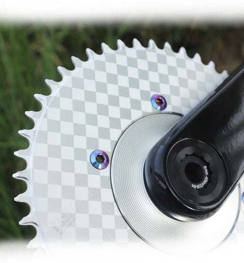 SHIMANO 110BCD (4-bolt ) Checkerboard Narrow Wide Chainring