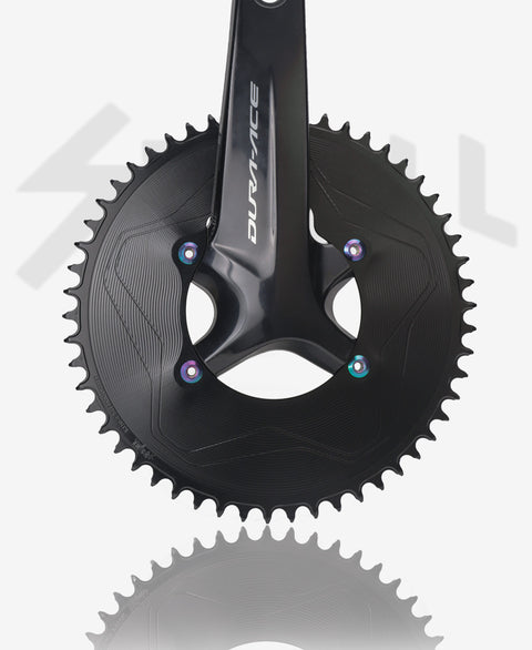 PASS QUEST SPRILL R800 R7000 3mm offset (4-bolt AERO) Round Narrow Wide Chainring