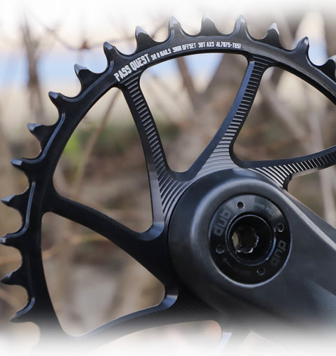SRAM FORCE 8 Bolt ( 3mm offset) HOLLOW Mountain XX SL Narrow Wide Chainring 28-38T AXS
