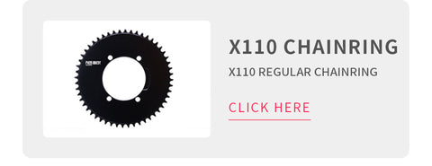 SHIMANO X110 BCD (4-bolt AERO) AXS Round Narrow Wide Chainring