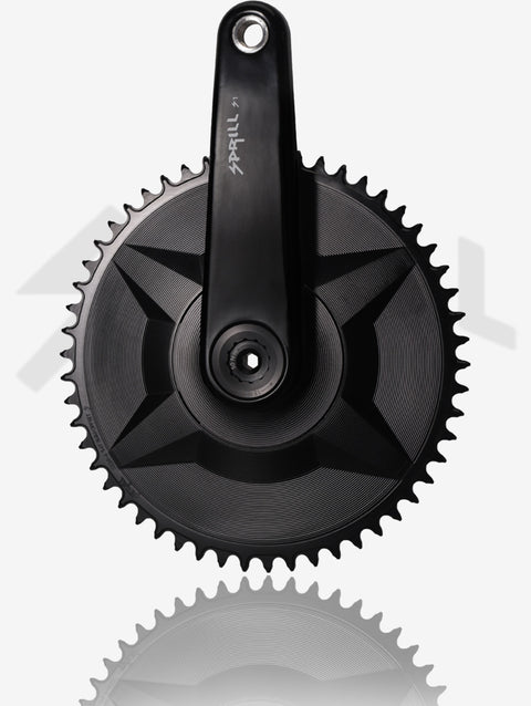 PASS QUEST SPRILL X110BCD-3S 3mm offset (4-bolt AERO) Round Narrow Wide Chainring