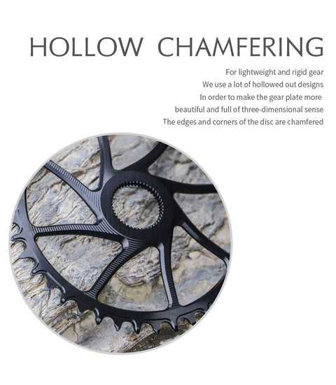 ROTOR (3mm offset )Aldhu inpower Round Hollow Narrow Wide Chainring