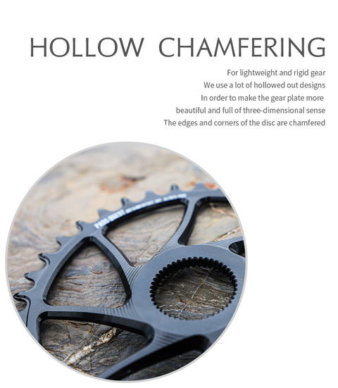 ROTOR (6mm offset ) Aldhu inpower Round Hollow Narrow Wide Chainring