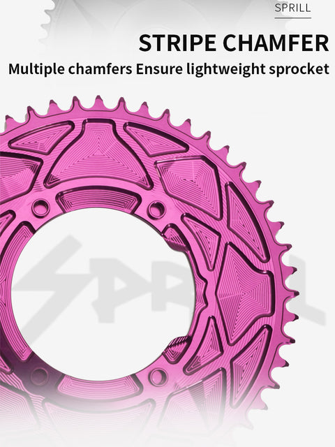 PASS QUEST SPRILL X110BCD-3S 3mm offset (4-bolt AERO) Round Narrow Wide Chainring