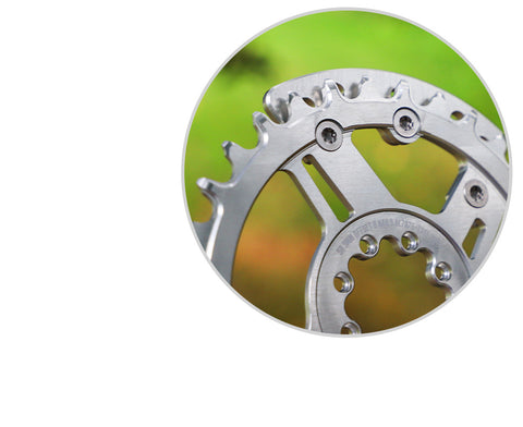 PASS QUEST new XX Eagle 8-nail specification narrow wide tooth belt guard plate for FORCE mount cranks