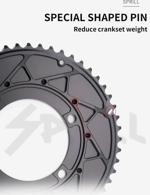 SRAM FORCE 107BCD 2X Sprocket AERO Road bike Gravel bike 12s