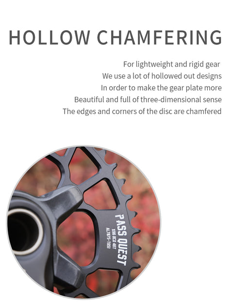 PASS QUEST Non-Standard 96BCD For Shimano Round Narrow Wide Chainring