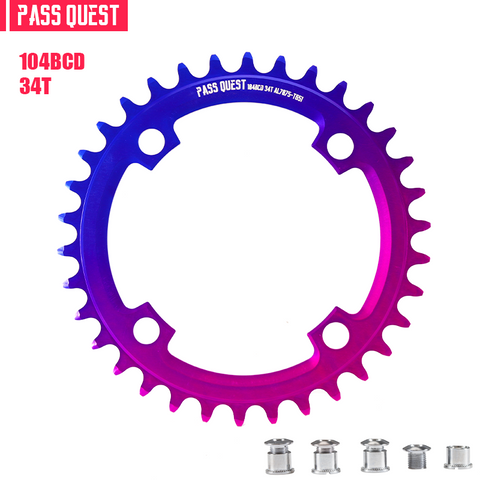 PASS QUEST 104BCD and GXP 3-nail single-speed chainring Dirt Jump urban and street Action Bike dedicated single-speed chainring