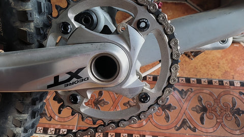 104BCD Round Hollow Silver Mountain Bike Narrow Wide Chainring