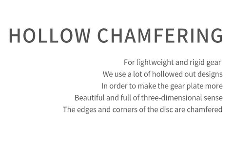 130BCD (5-bolt) Round Hollow Narrow Wide Chainring