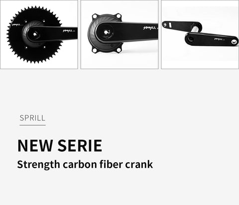 PASS QUEST Sprill Ultralight carbon fiber road crankset EASTON interface