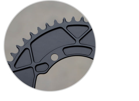 PASS QUEST SRM-110 BCD (4-bolt AERO) Round AERO Narrow Wide Chainring