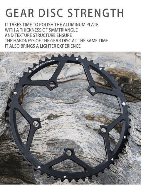 130BCD (5-bolt HOLLOW) 2X Sprocket Round Road Bike Foldable Bicycle 11-12s