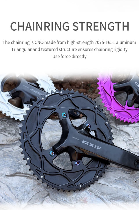 110BCD 2X R9200 R8100 R7100 Sprocket Crankshaft set Road Gravel bike