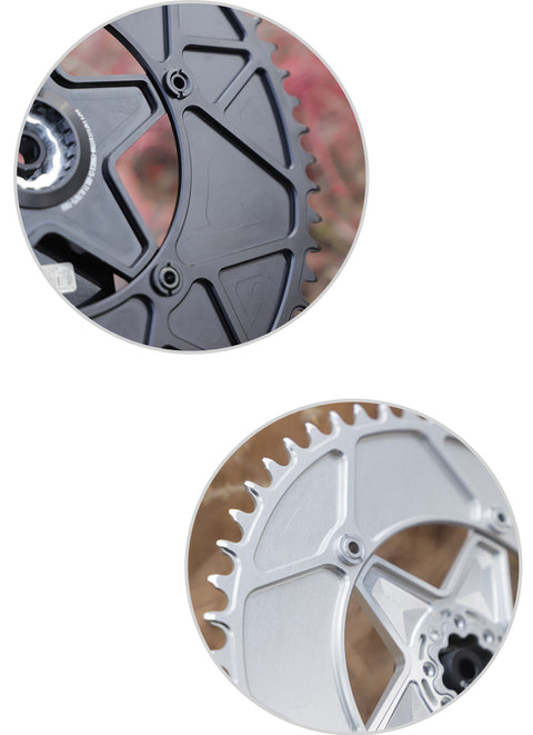 130BCD (5-bolt ) Round AERO Narrow Wide Chainring