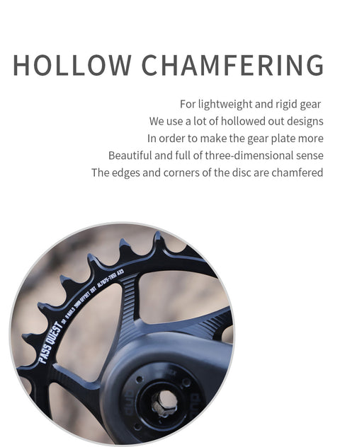 SRAM FORCE 8 Bolt ( 3mm offset) HOLLOW Mountain XX SL Narrow Wide Chainring 28-38T AXS