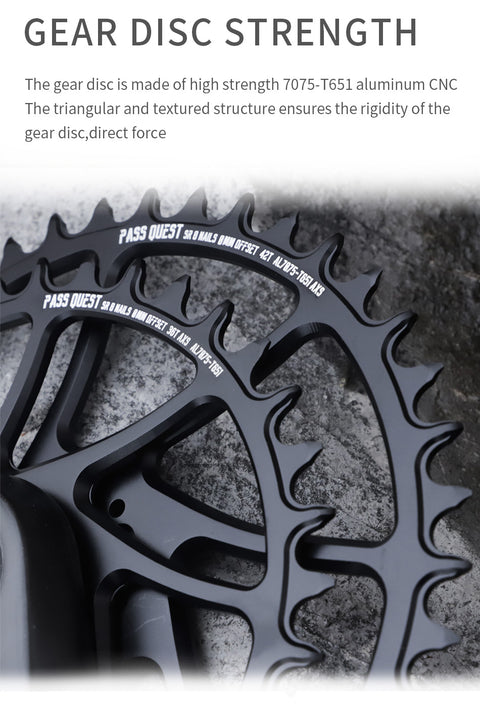 SRAM 8 Bolt AXS 0mm offset Mountain XX SL Narrow Wide Chainring 34-44T