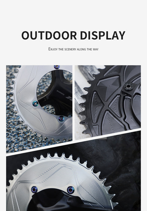 PASS QUEST SPRILL R9200 R8100 R7100 3mm offset Narrow Wide Chainring