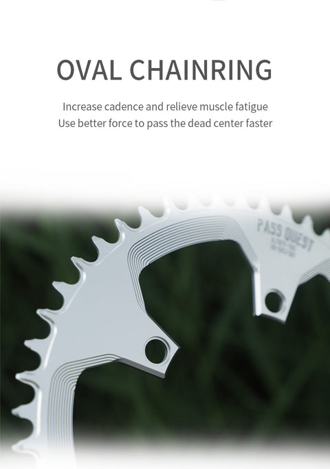110BCD (5-bolt Hollow) Round Hollow Road Bike Narrow Wide Chainring