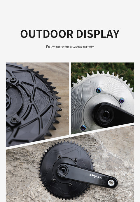 PASS QUEST SPRILL X110BCD 3mm offset(4-bolt AERO) Narrow Wide Chainring