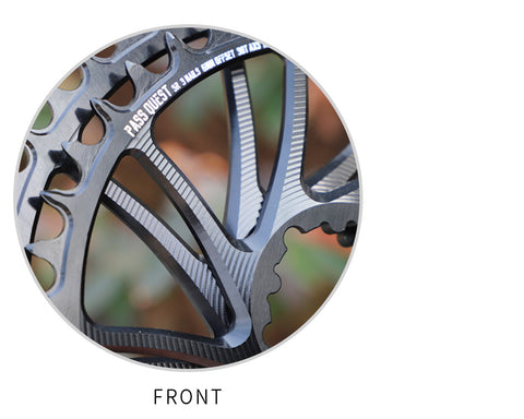 SRAM 3 Bolt (6mm offset) AXS Hollow Round Narrow Wide Chainring 32-46T