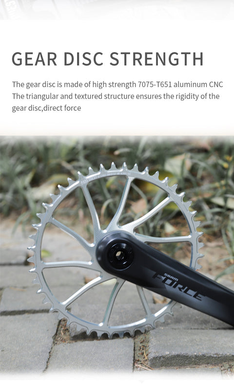 SRAM Force 8 Bolt (3mm offset) AXS Round Narrow Wide Chainring 40-54T