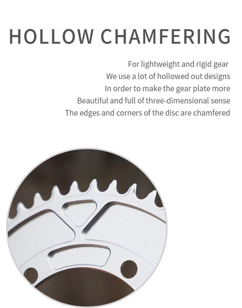 SHIMANO X110BCD (4-bolt AERO) Round Narrow Wide Chainring