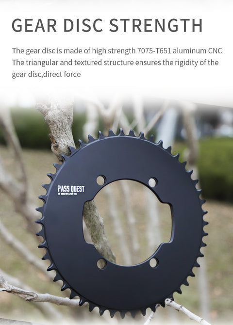 PASS QUEST SRM-110 BCD (4-bolt AERO) Round AERO Narrow Wide Chainring