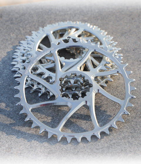 SRAM 3 Bolt (3mm offset) AXS Round Mountain Narrow Wide Chainring