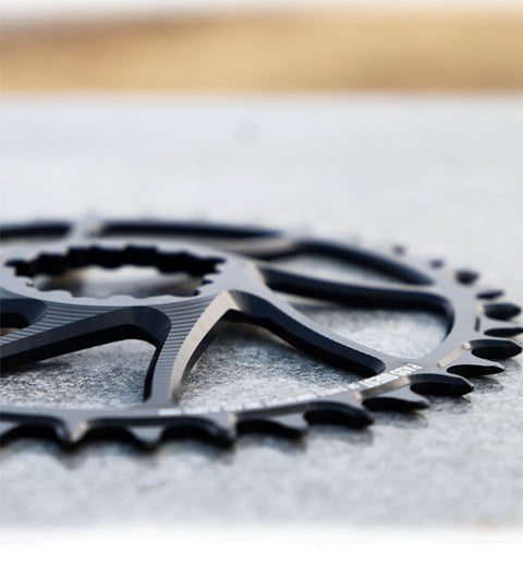 SRAM 3 Bolt (6mm offset) AXS Hollow Round Narrow Wide Chainring 32-46T